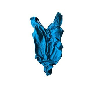 Blooming Jelly Womens One Piece Bathing Suit Tummy Control Swimwear Ruffled, XXL
